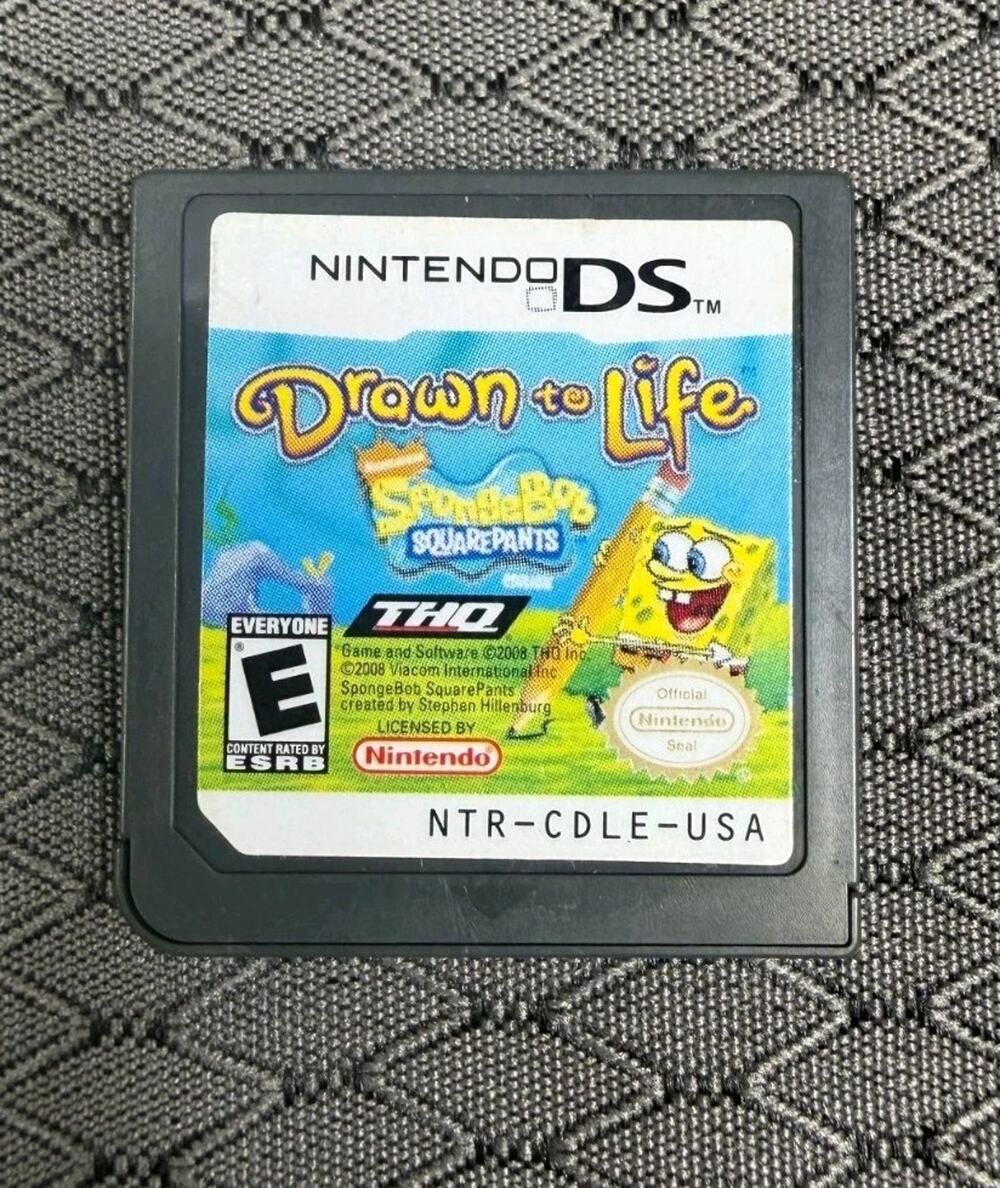 Drawn to Life SpongeBob SquarePants Edition Nintendo DS Game Cartridge Only
